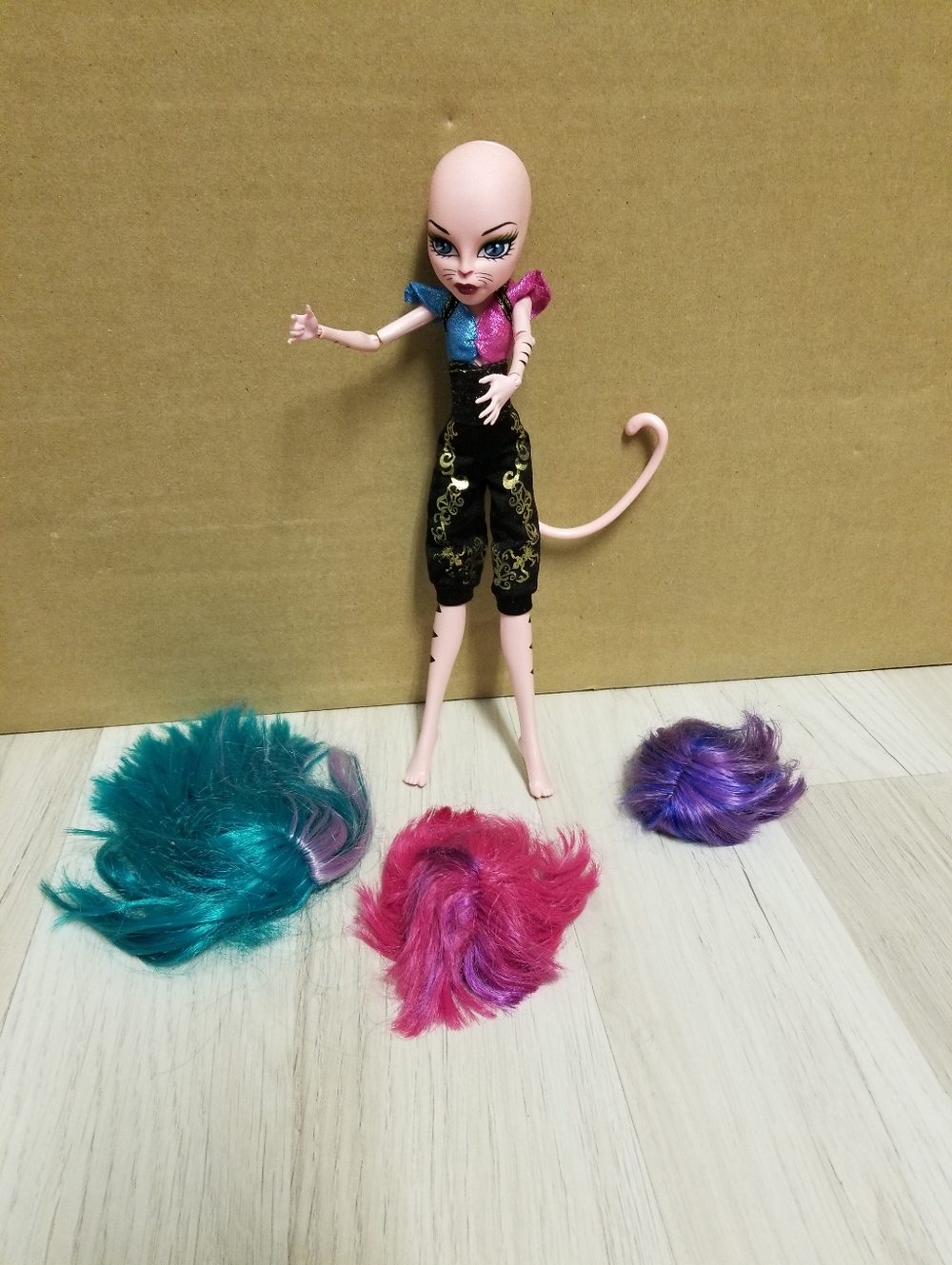 Monster High Cat Girl Create A Monster Doll With 3 Wigs